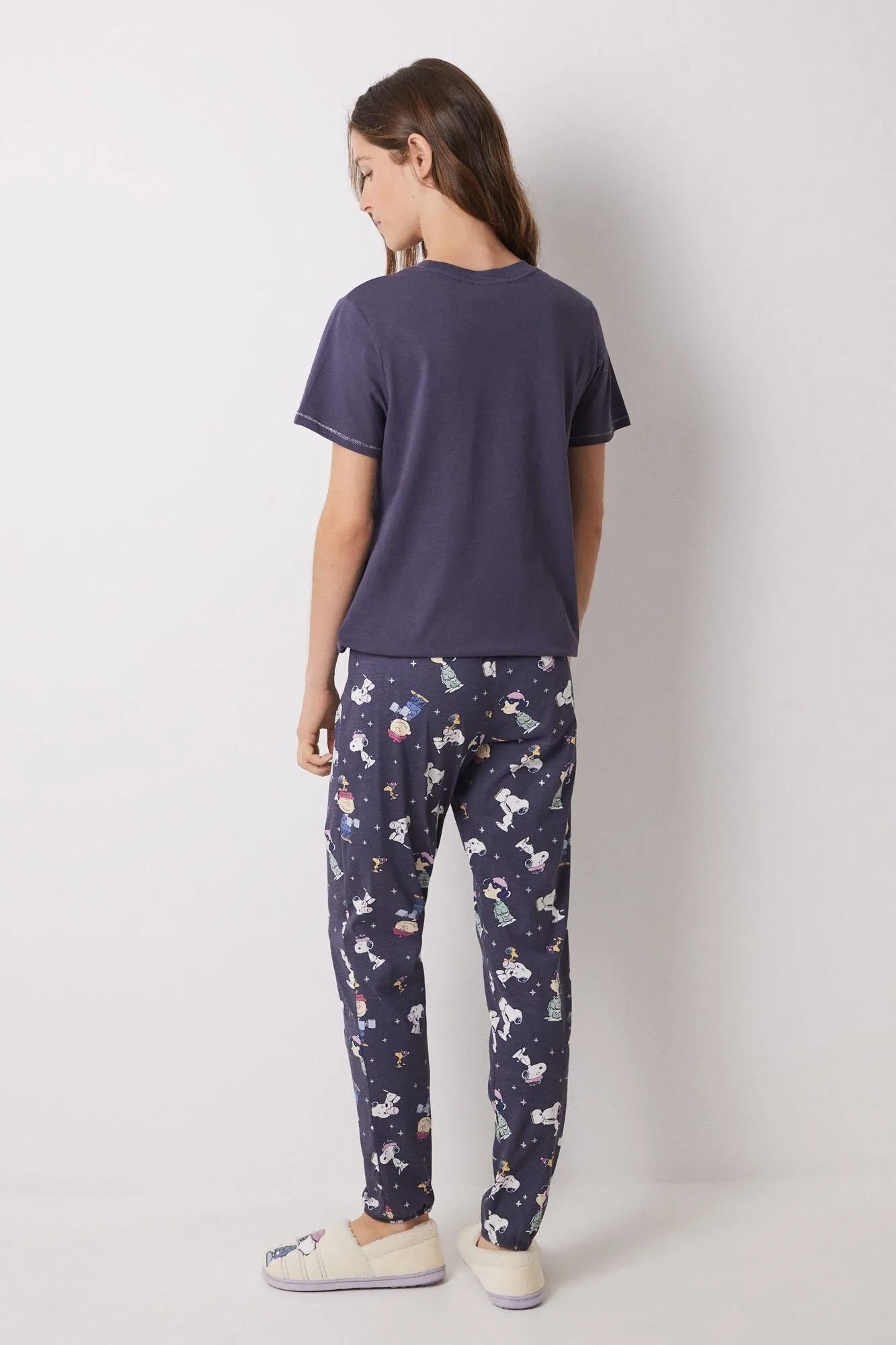 100% cotton purple Snoopy pyjamas