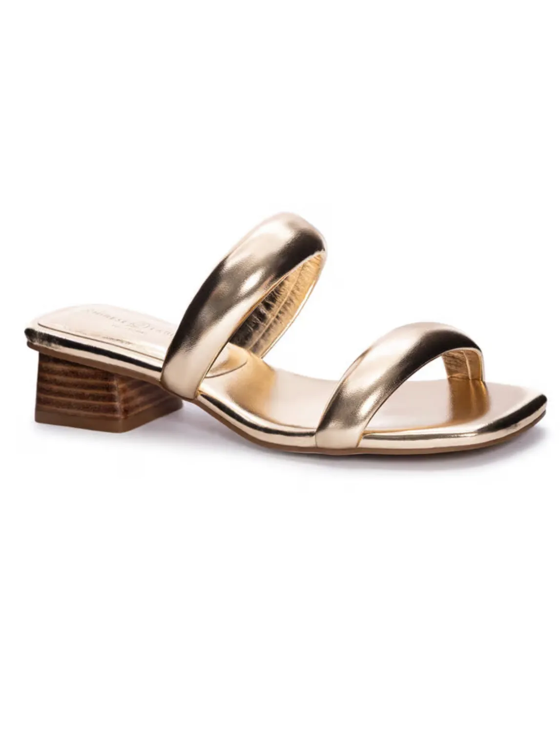 Alistair Metallic Heels - Gold