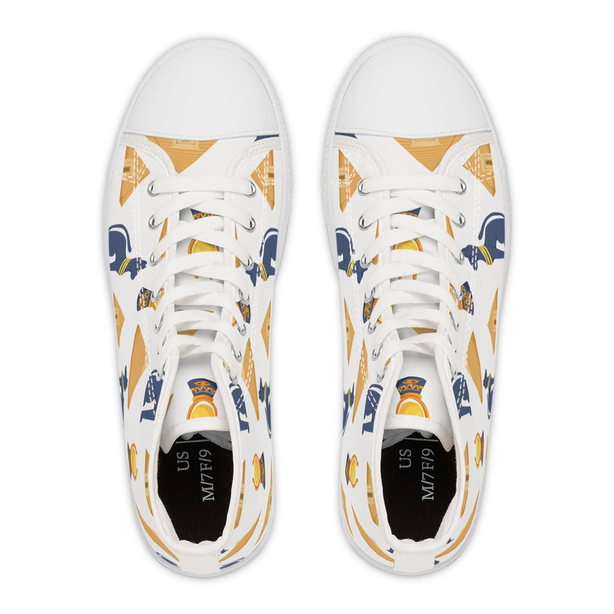 Ancient Egyptian Cat Women's High Top Sneakers