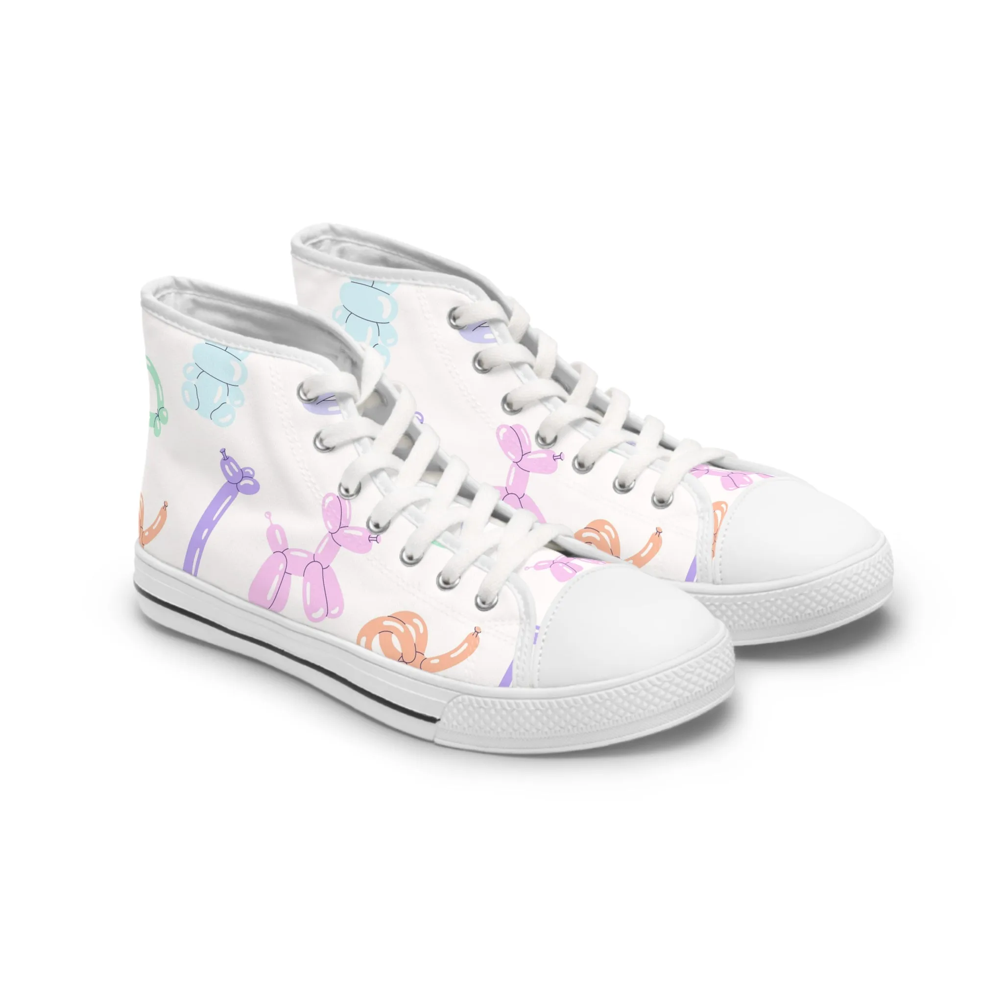 Animal Balloons Women's High Top Sneakers