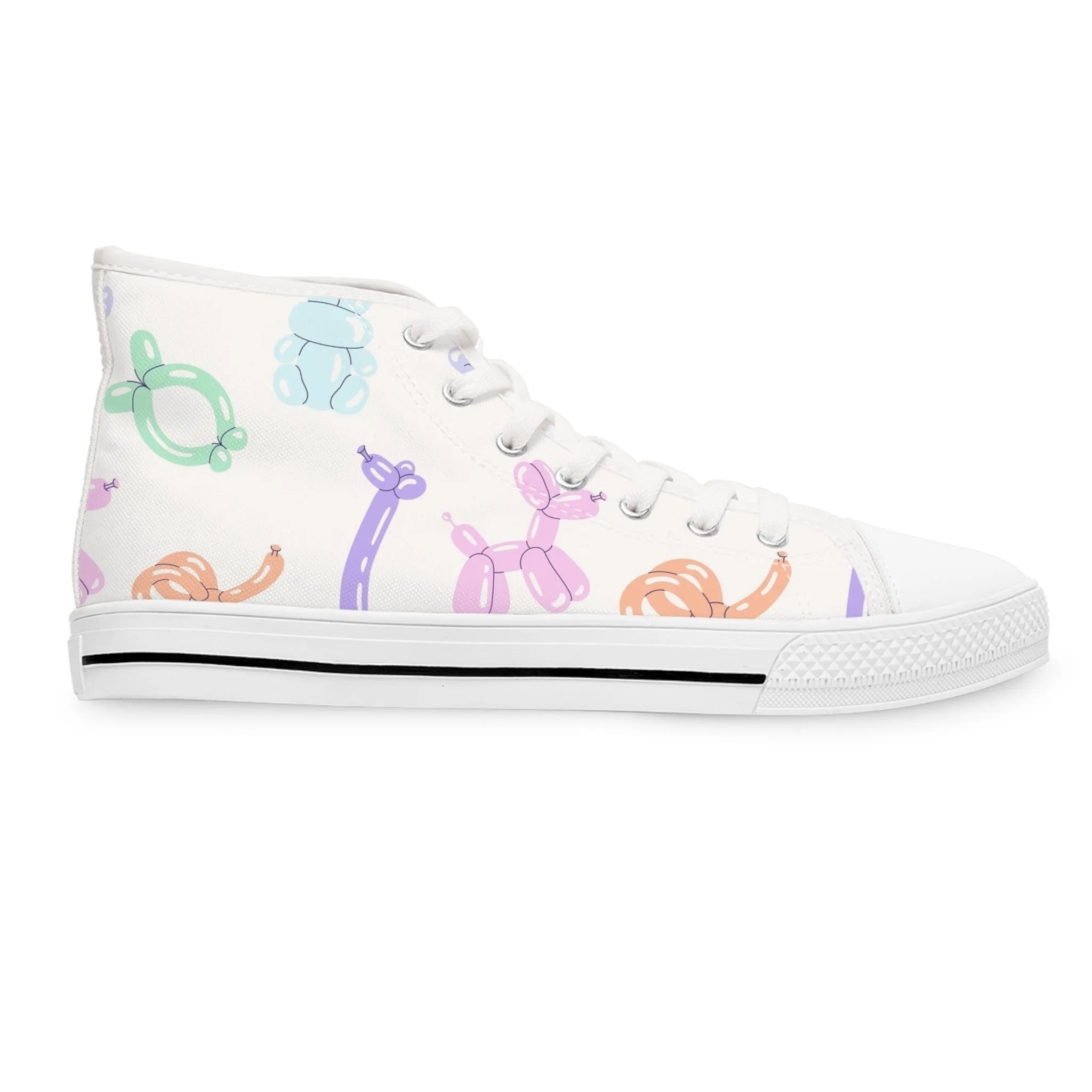 Animal Balloons Women's High Top Sneakers