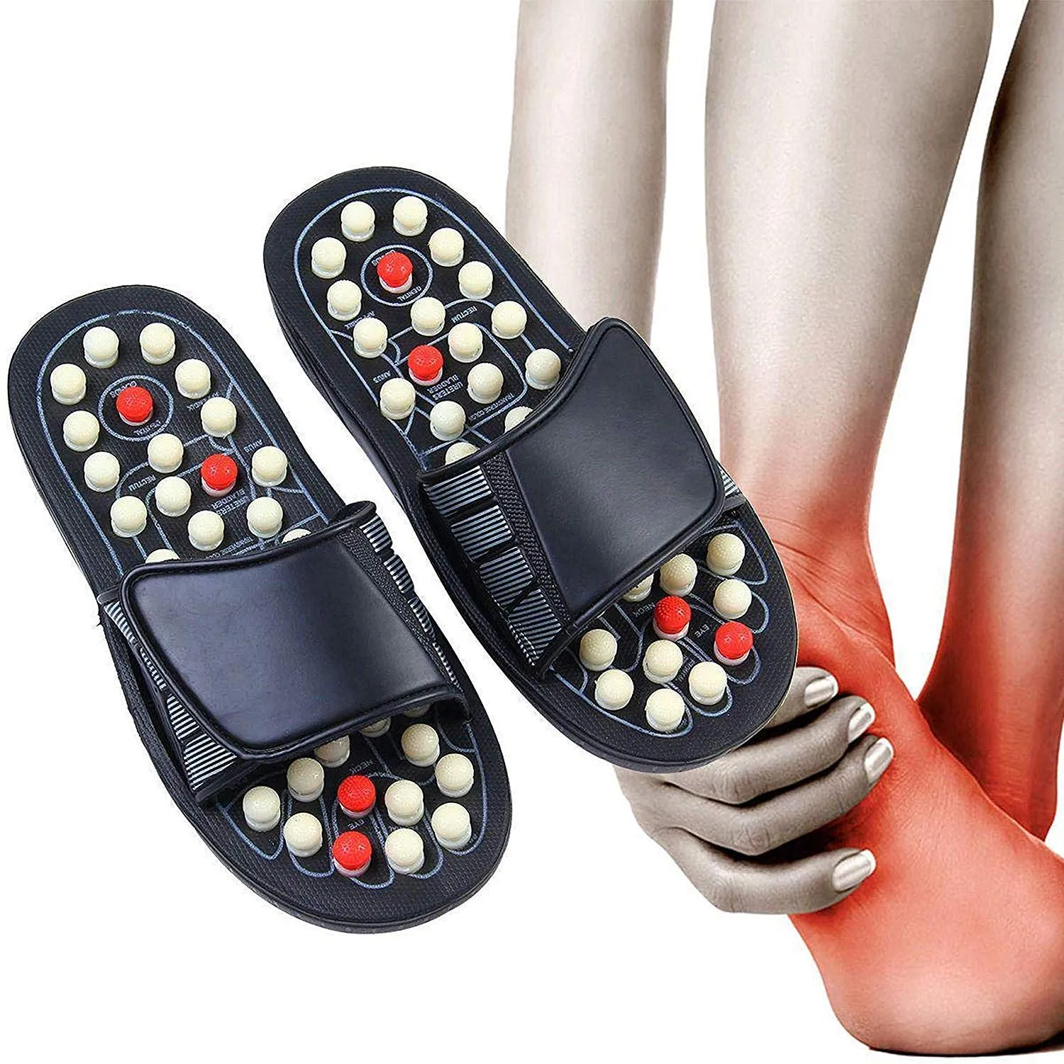 avyaan Manual Spring Acupressure and Magnetic Therapy Accu Paduka Slippers for Full Body Blood Circulation Natural Slippers For Men and Women (Unisex) (Size 4, 5, 6, 7, 8, 9, 10) (8)