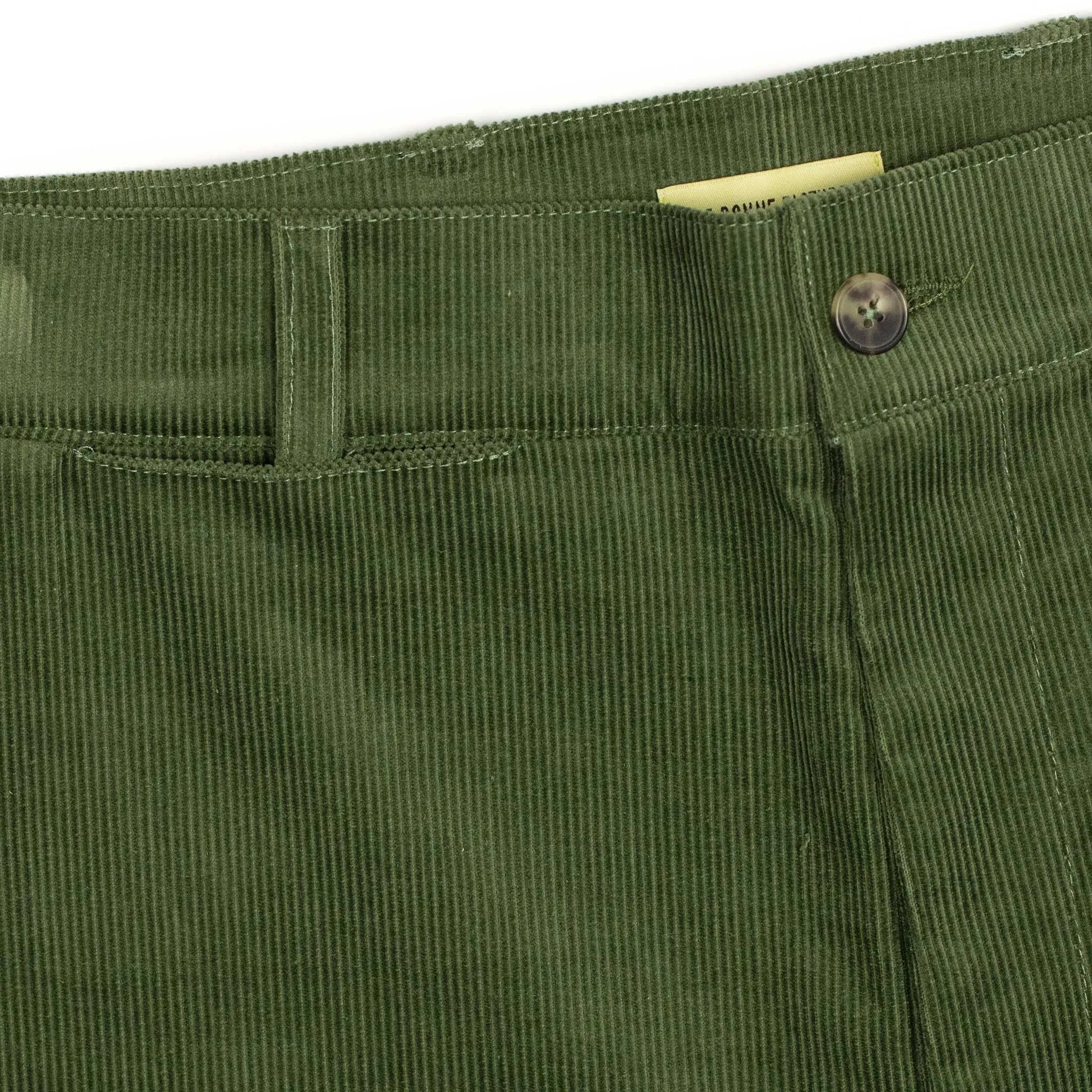 Balloon trousers in verte cotton corduroy