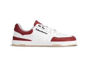 Barefoot Sneakers Barebarics Wave - White & Crimson Red