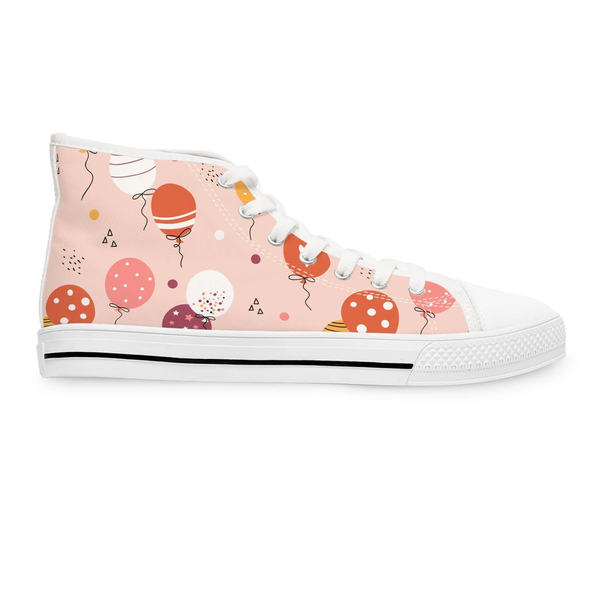 Birthday Balloons Women's High Top Sneakers