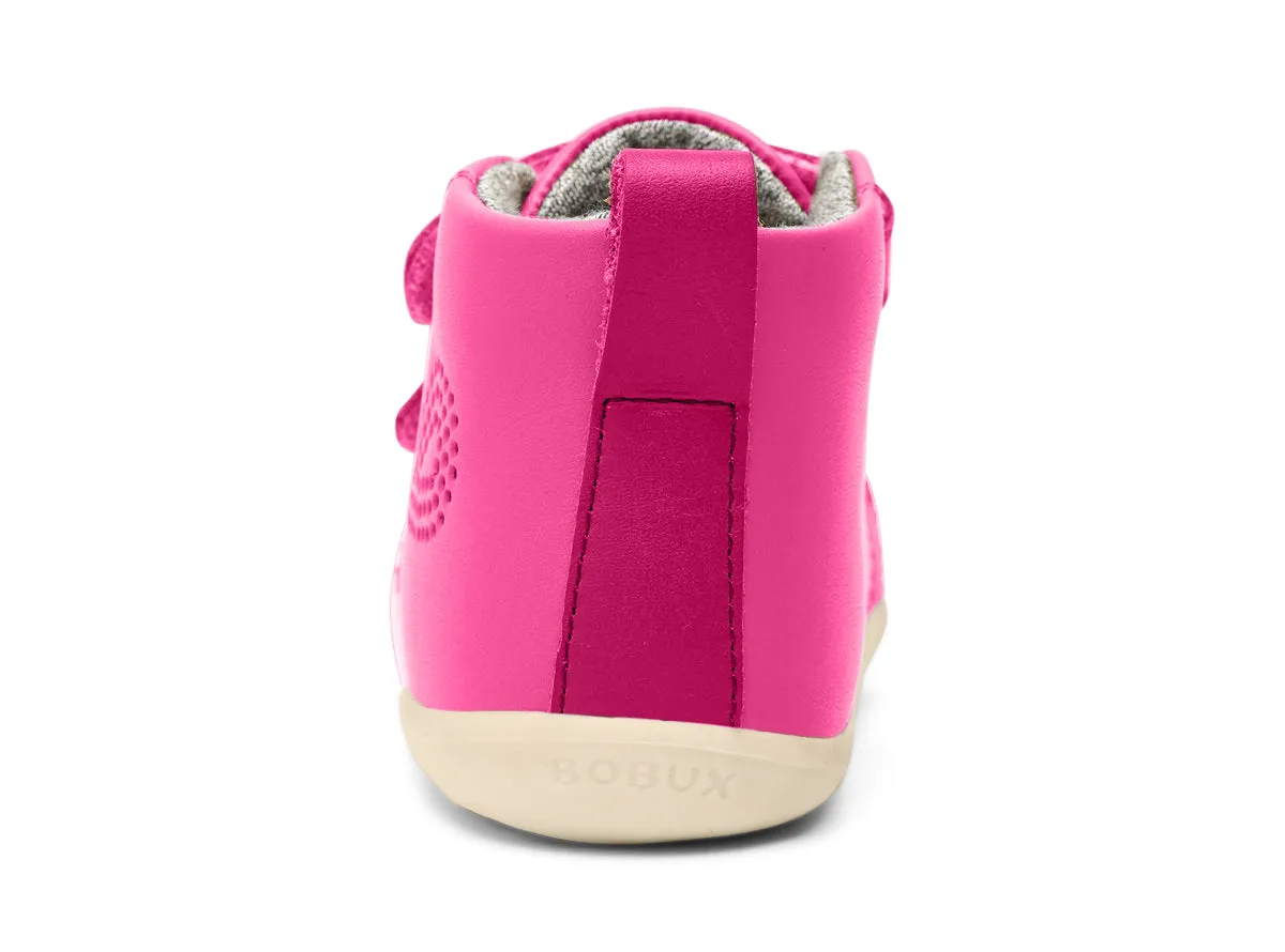 Bobux Hi Court Girls Fuchsia Infants Pink Boot