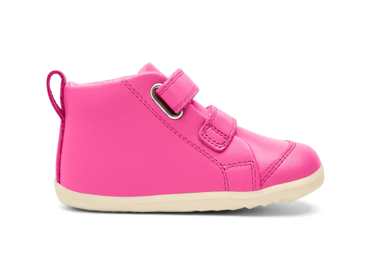 Bobux Hi Court Girls Fuchsia Infants Pink Boot