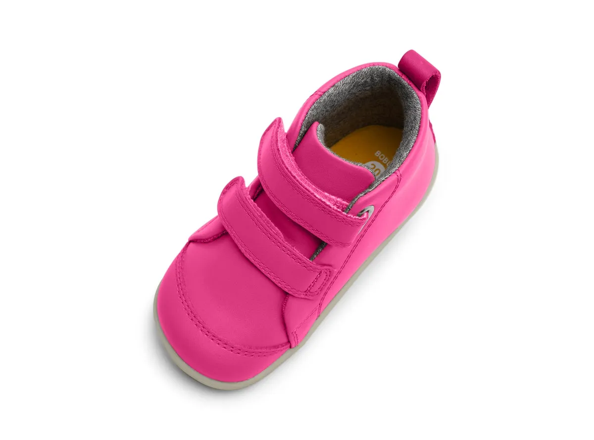 Bobux Hi Court Girls Fuchsia Infants Pink Boot