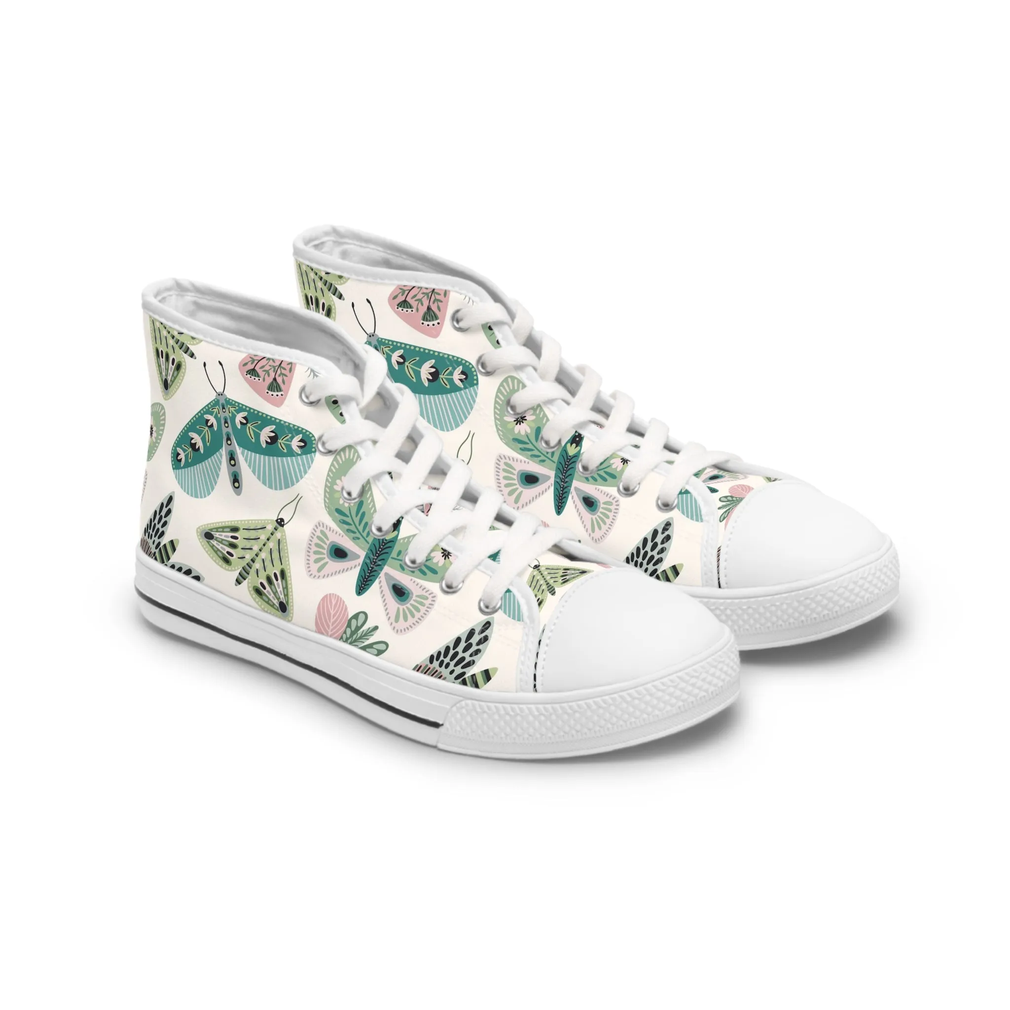 Butterfly and Moths Women's High Top Sneakers