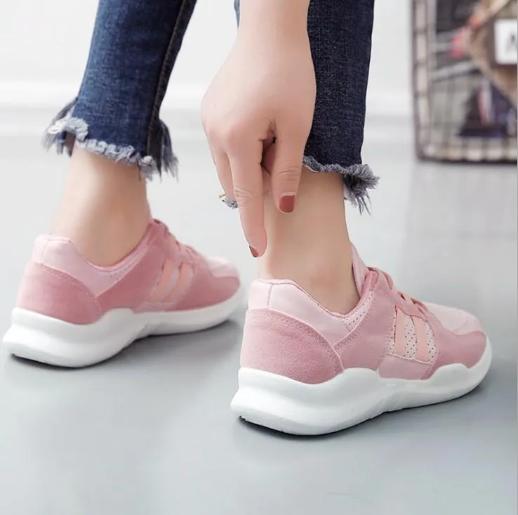 Casual Breathable Flat Round Toe Sport Sneakers