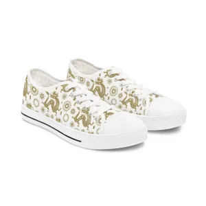 Chinese Dragon Women's Low Top Sneakers