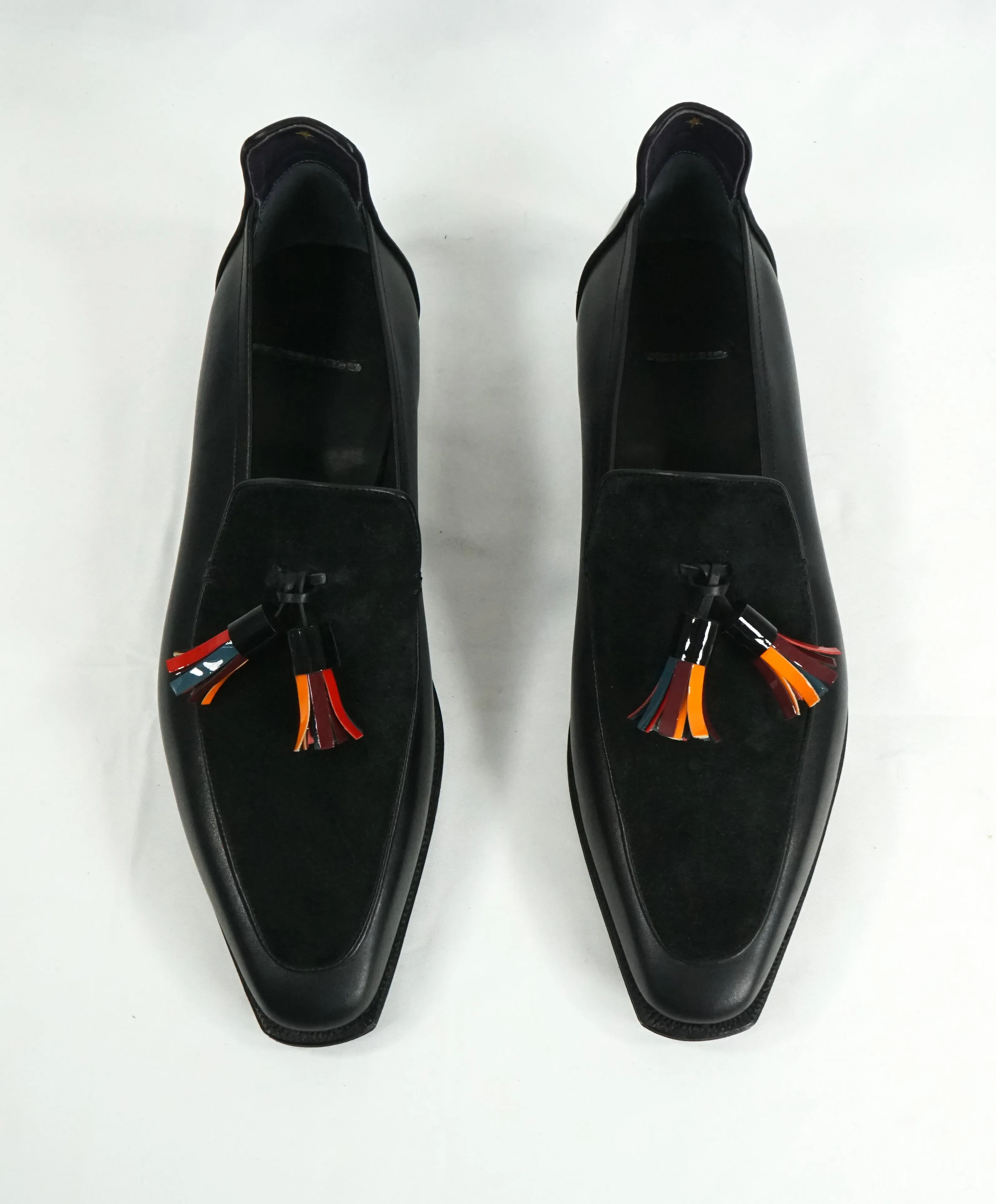 CORTHAY -LIMITED EDITION Brighton Tassel Pullman Loafers Black - 10