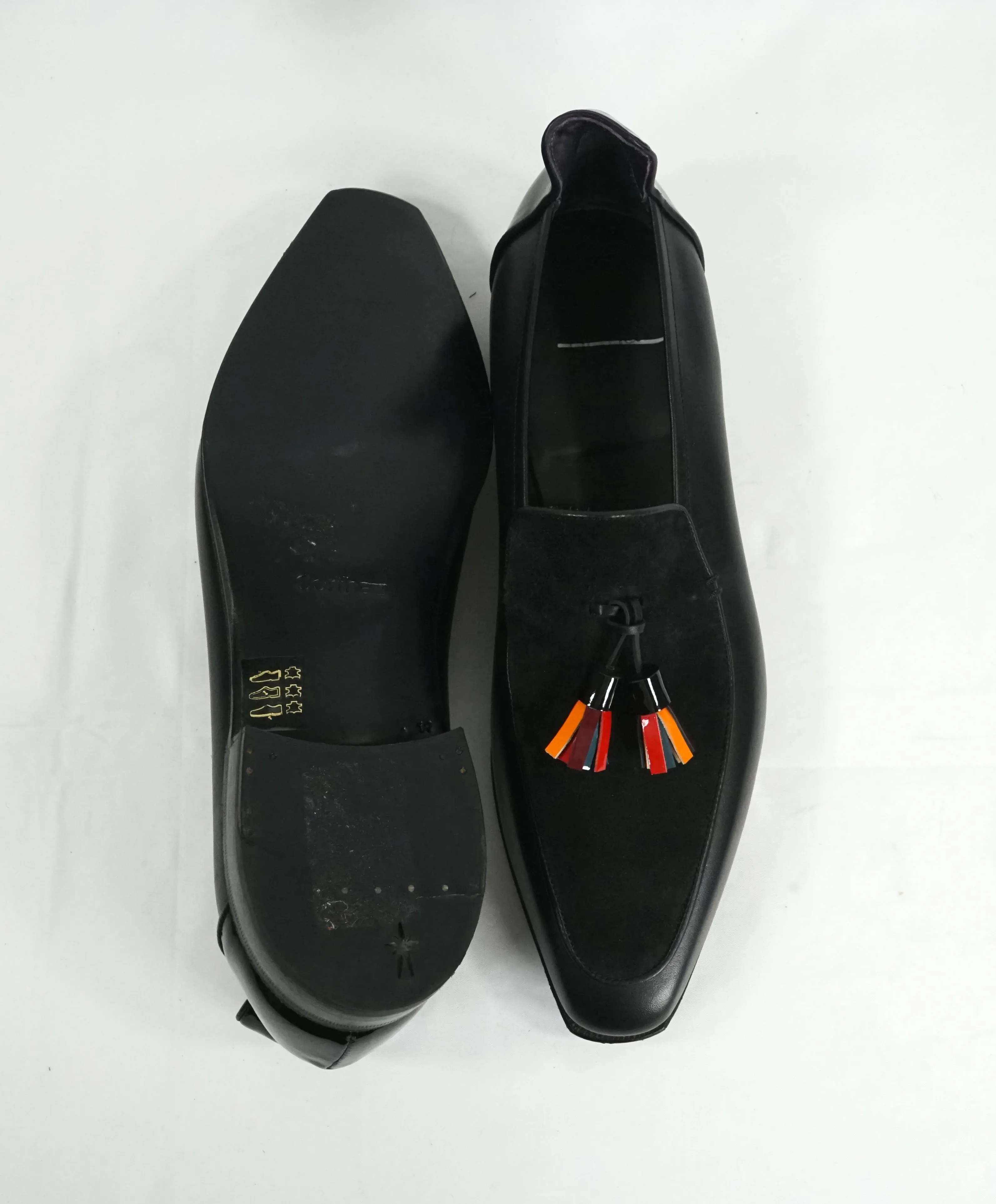 CORTHAY - LIMITED EDITION Brighton Tassel Pullman Loafers Black - 10