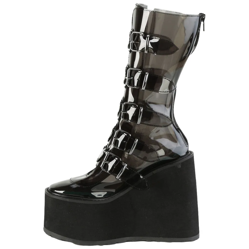 DemoniaCult SWING 230C Black Transparent Boots