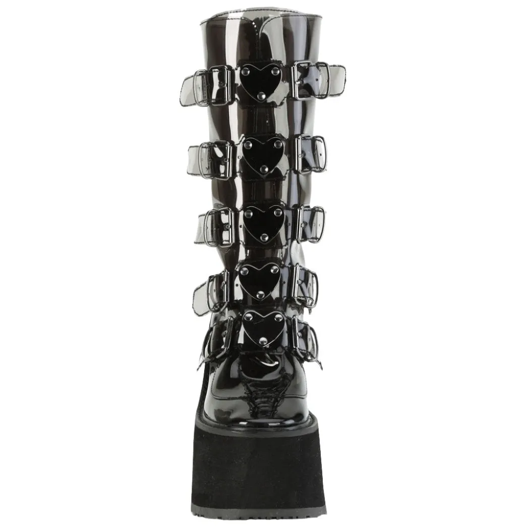 DemoniaCult SWING 230C Black Transparent Boots