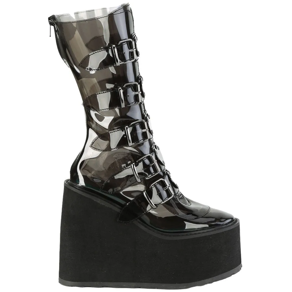 DemoniaCult SWING 230C Black Transparent Boots