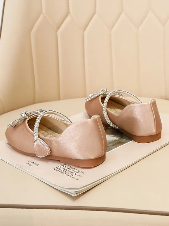 Diamond Bow Ballet Flats by Liv and Mia