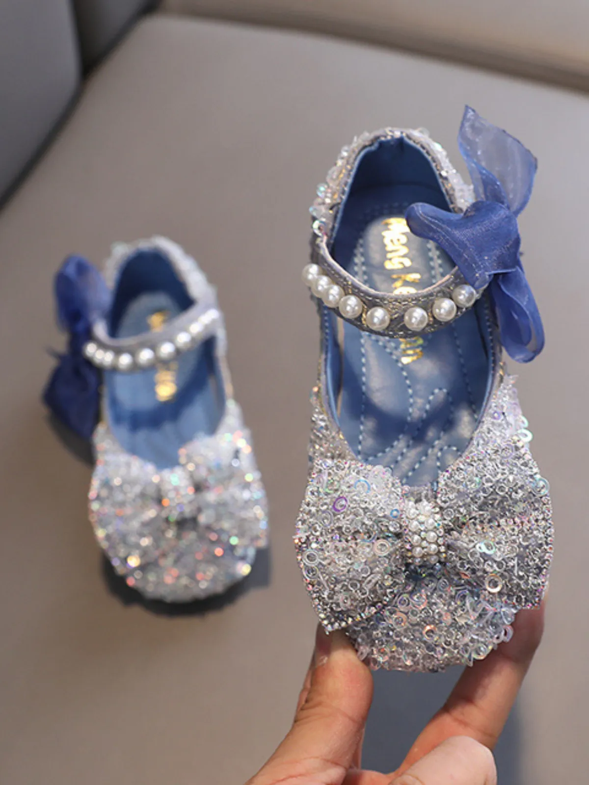 Diamonds and Pearls Lace Bowknot Flats by Liv and Mia