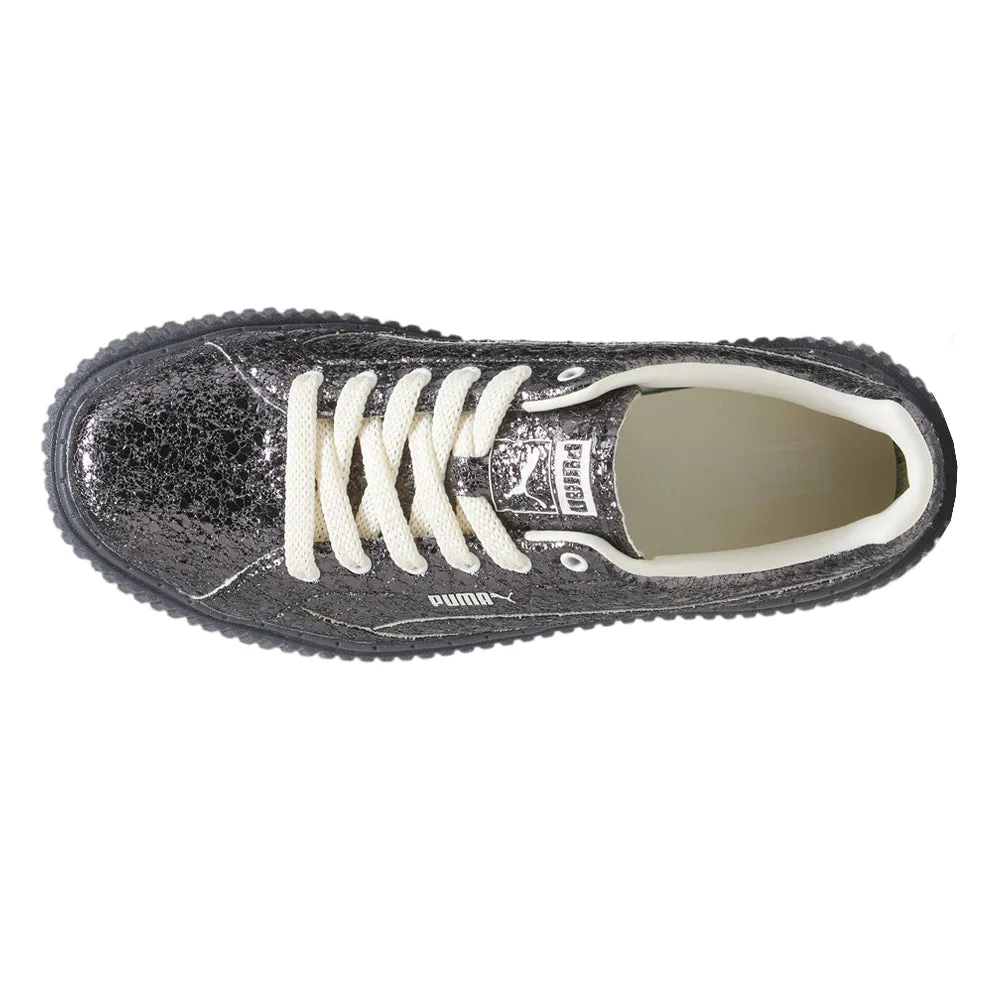 Dinara Shine Metallic Platform Sneakers