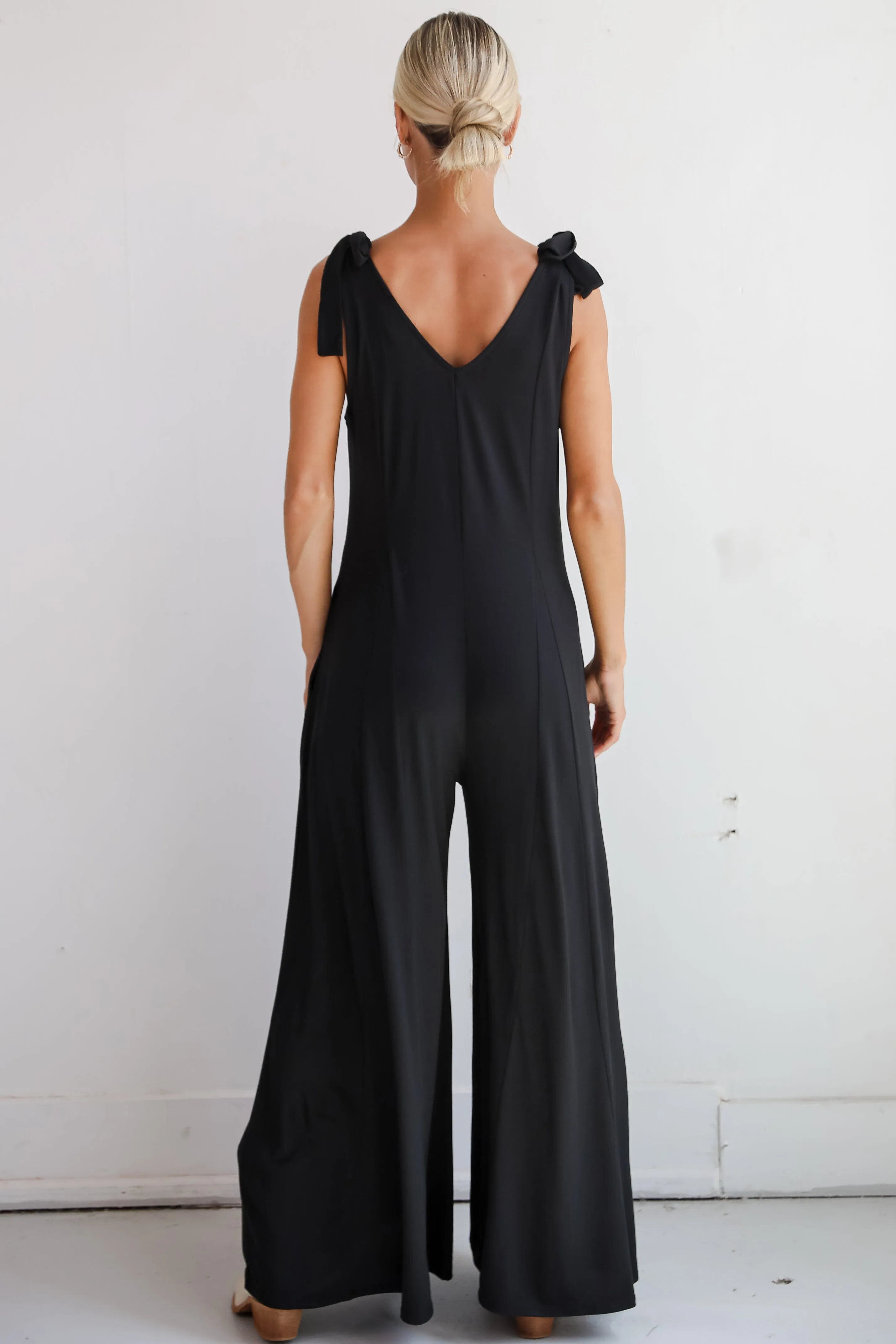 FINAL SALE - Stylish Decision Black Wide Leg Jumpsuit