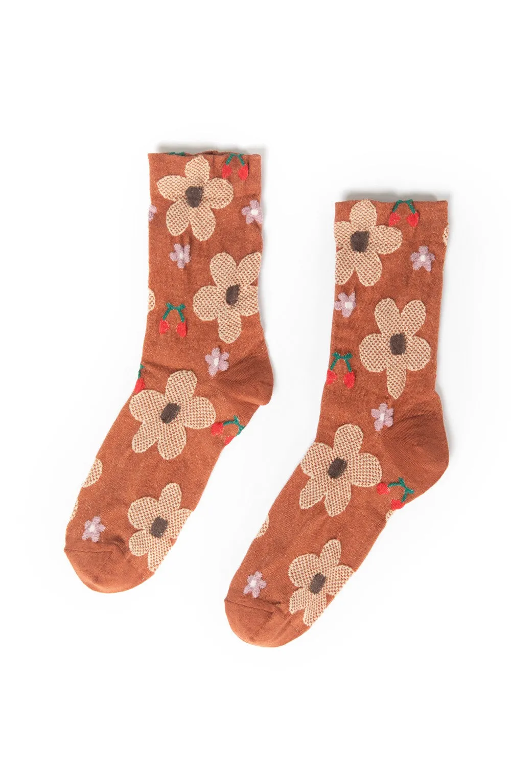 Flowers & Cherries Socks