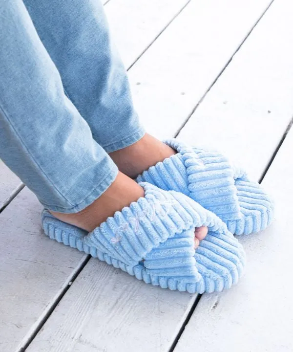 Fluffy Aloha Slippers