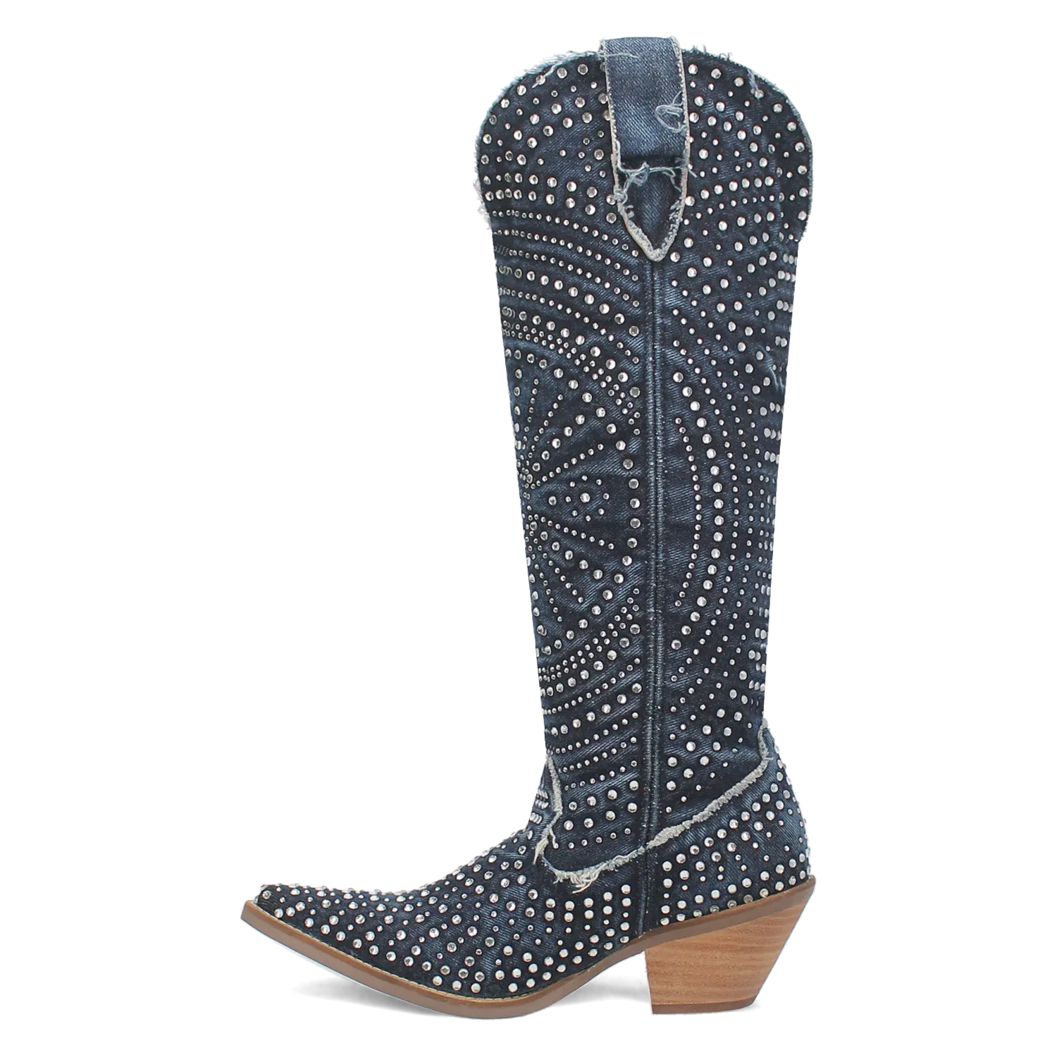 Honkytonk Honey Denim & Rhinestone Boot (DS) ~ BACKORDER NOVEMBER 2024