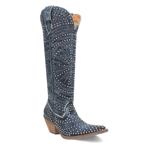 Honkytonk Honey Denim & Rhinestone Boot (DS) ~ BACKORDER NOVEMBER 2024