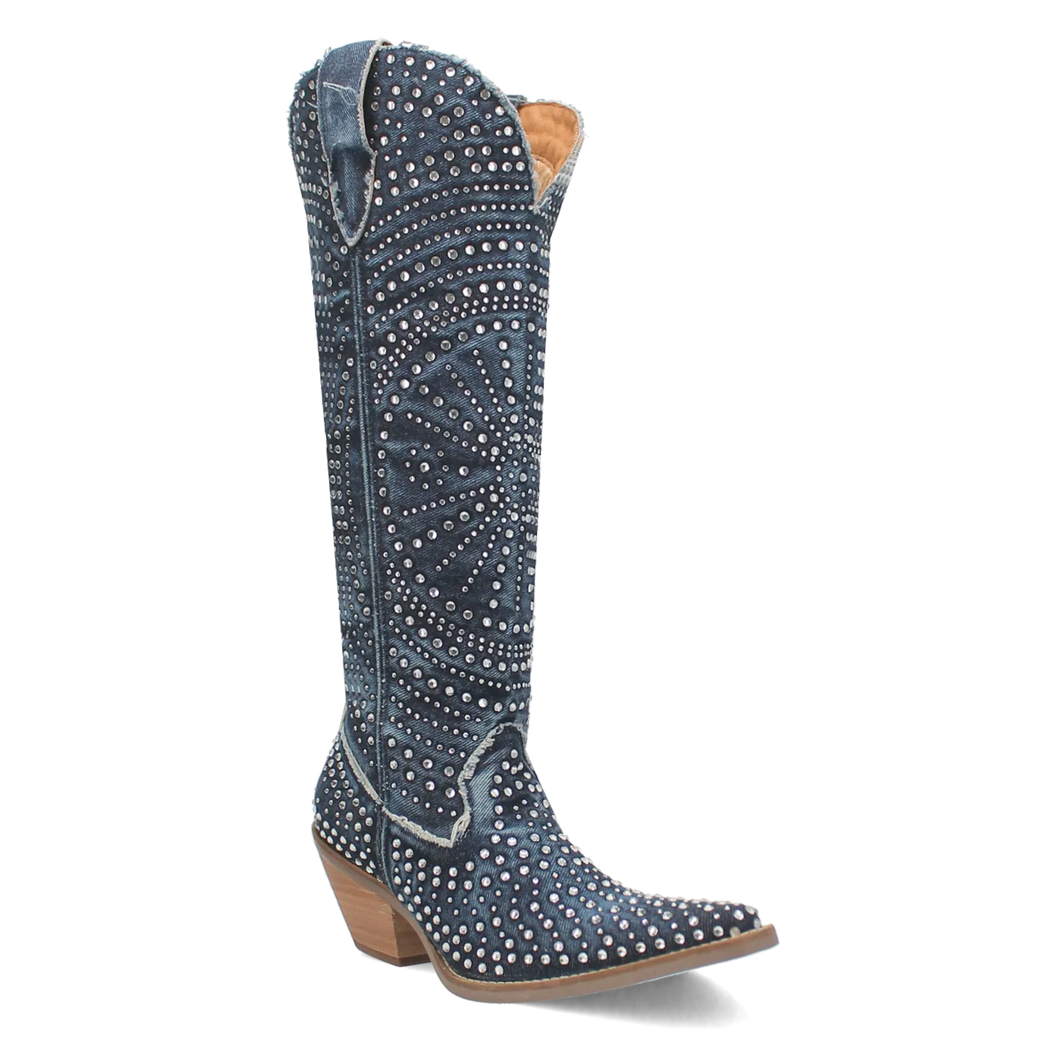 Honkytonk Honey Denim & Rhinestone Boot (DS) ~ BACKORDER NOVEMBER 2024