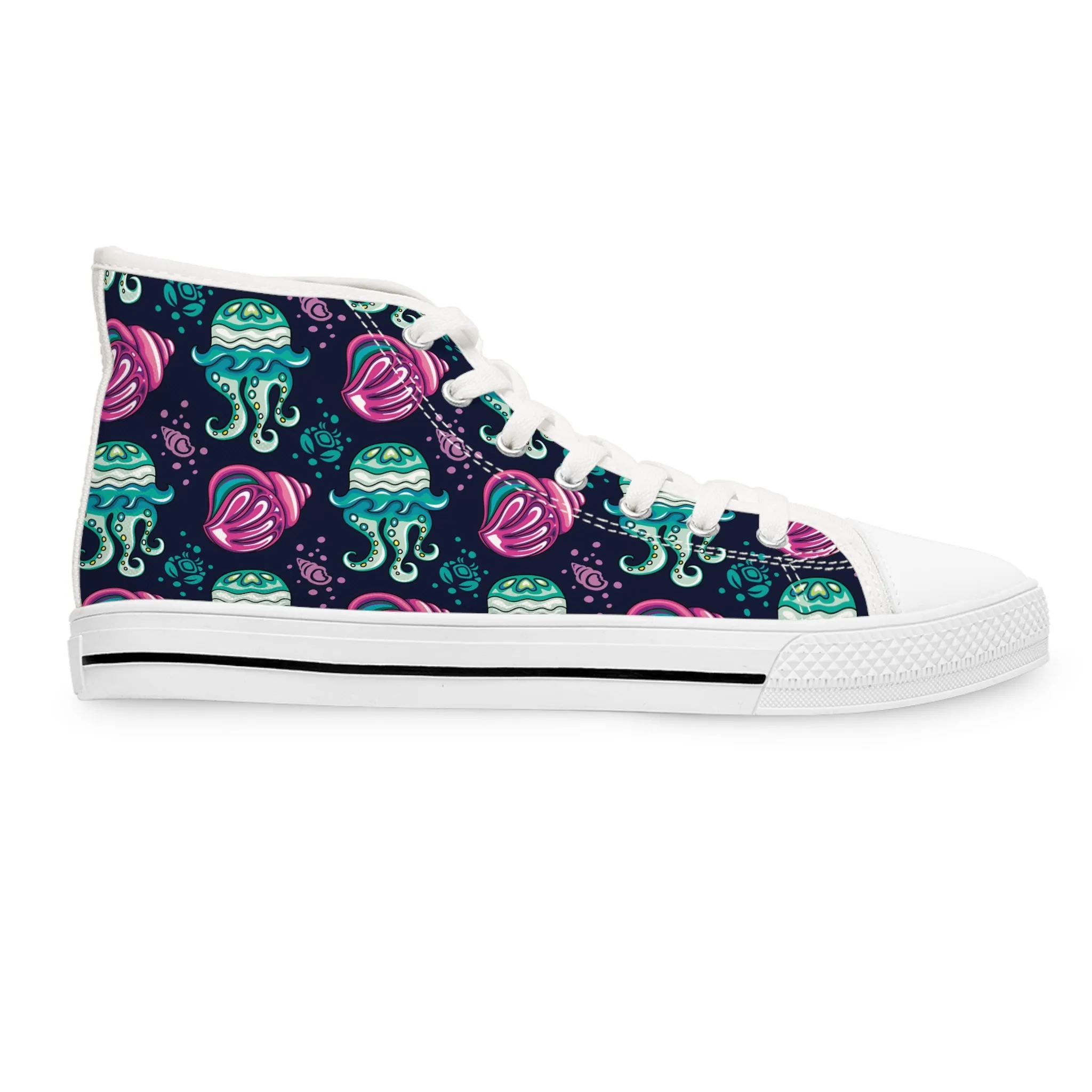 Jellyfish Women's High Top Sneakers