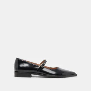 LARGO FLATS MIDNIGHT PATENT LEATHER