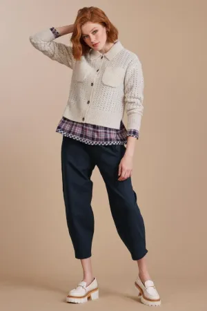 Madly Sweetly On Ponte Tulip Pants Navy