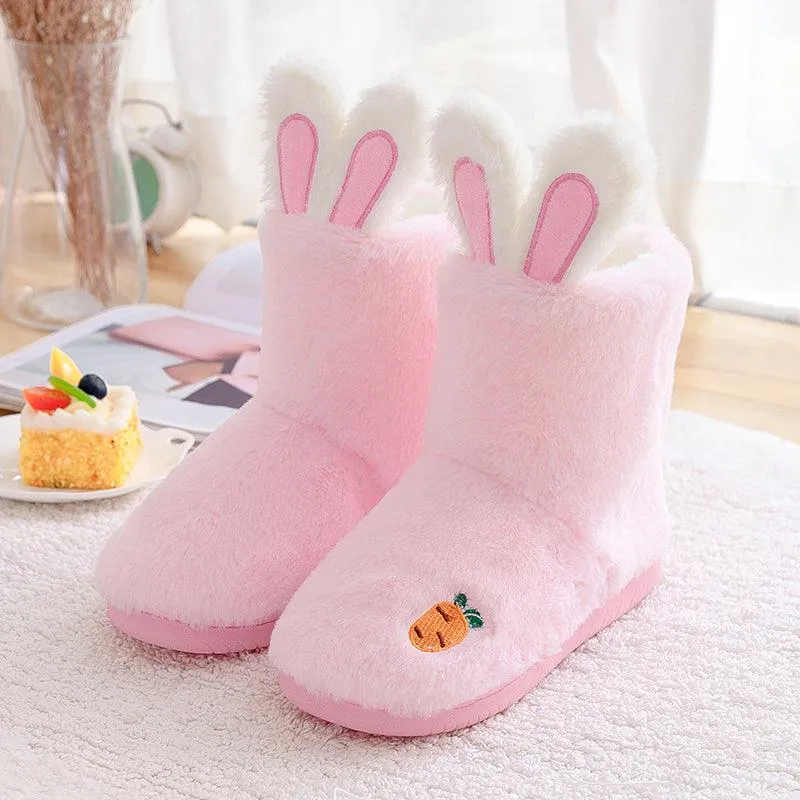 Maternity Shoes Non-slip Soft Bottom Plush Slippers