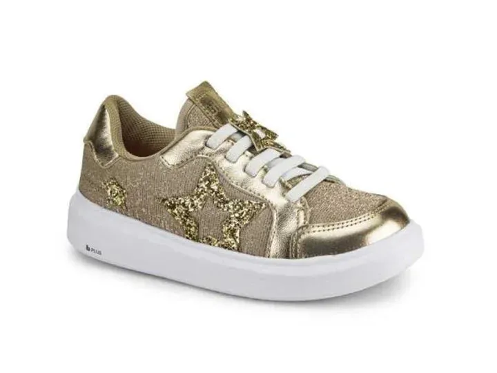 Metallic slip on sneaker