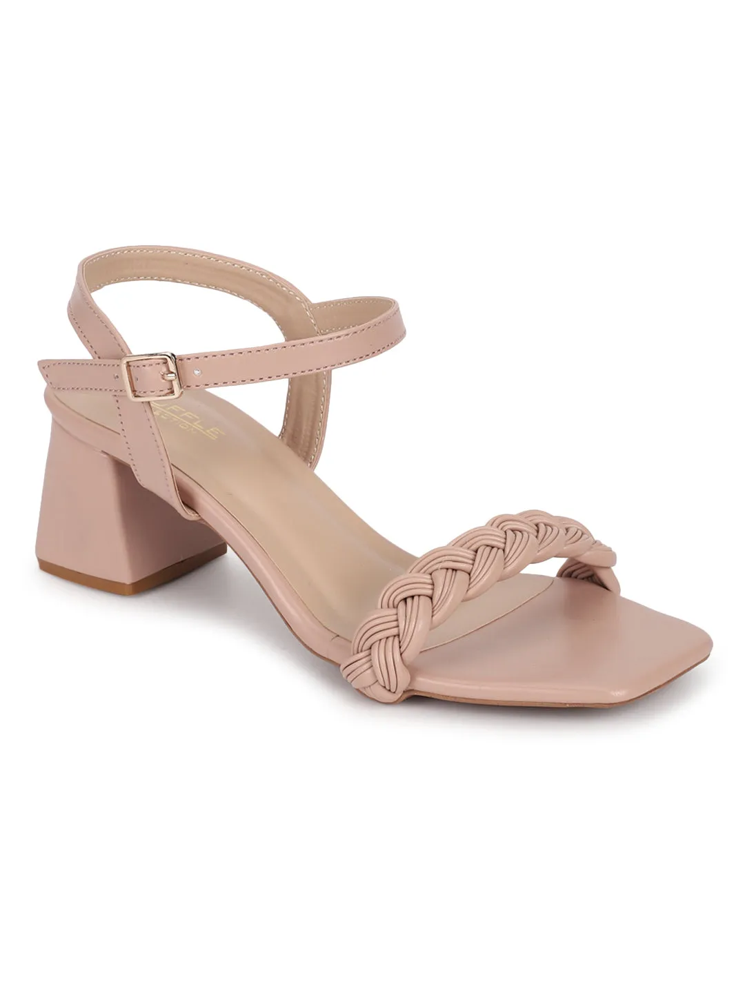 Nude PU Braided Block Sandals (TC-MSI-103-NUDPU)