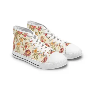 Pasly Flower Pattern Women's High Top Sneakers