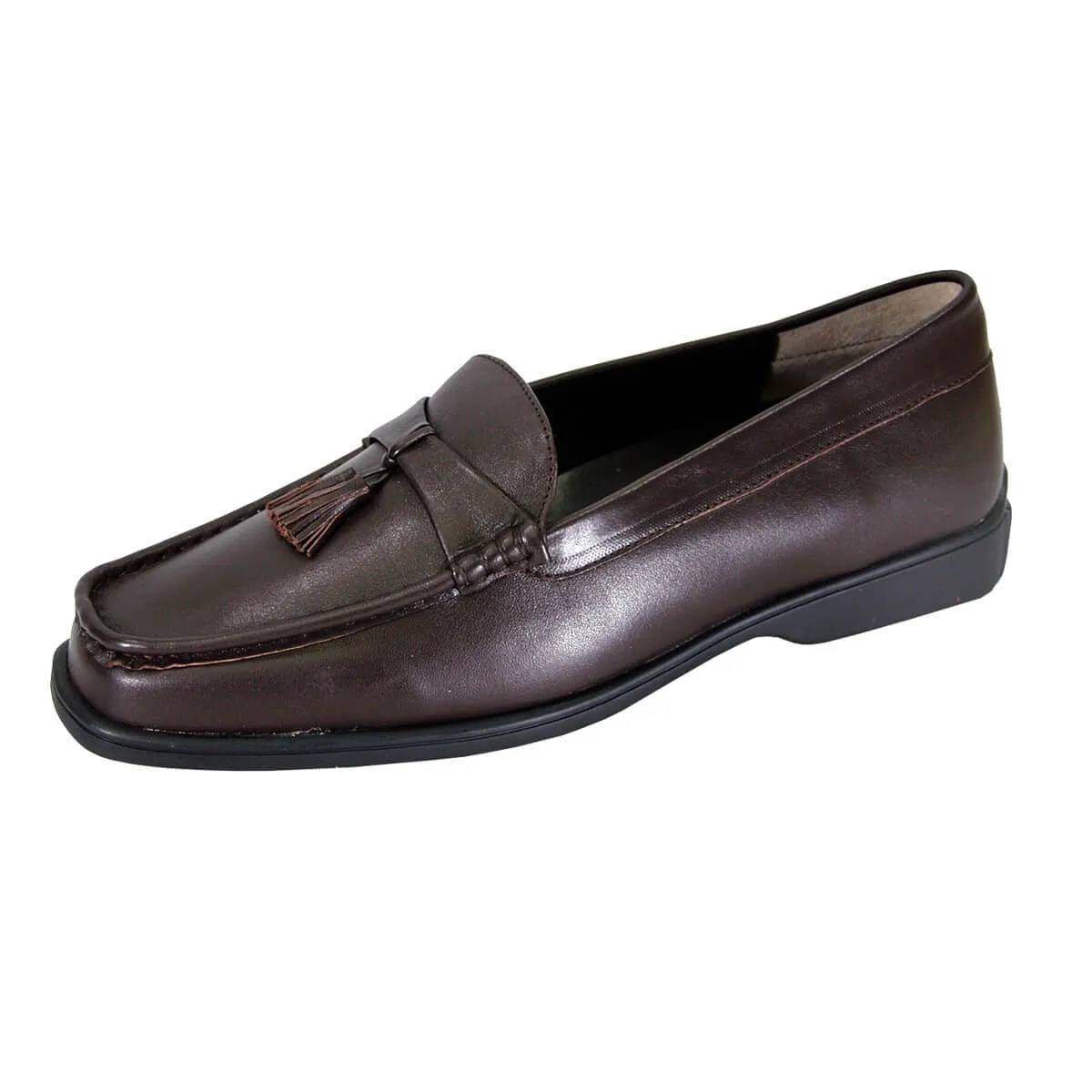 PEERAGE Sonya Women's Wide Width Leather Loafers