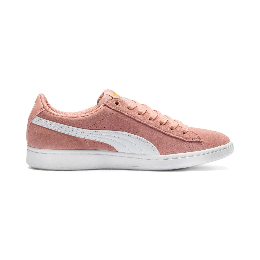 PUMA KIDS VIKKY V2 SUEDE SNEAKERS - Peony-Rosewater-Silver-White