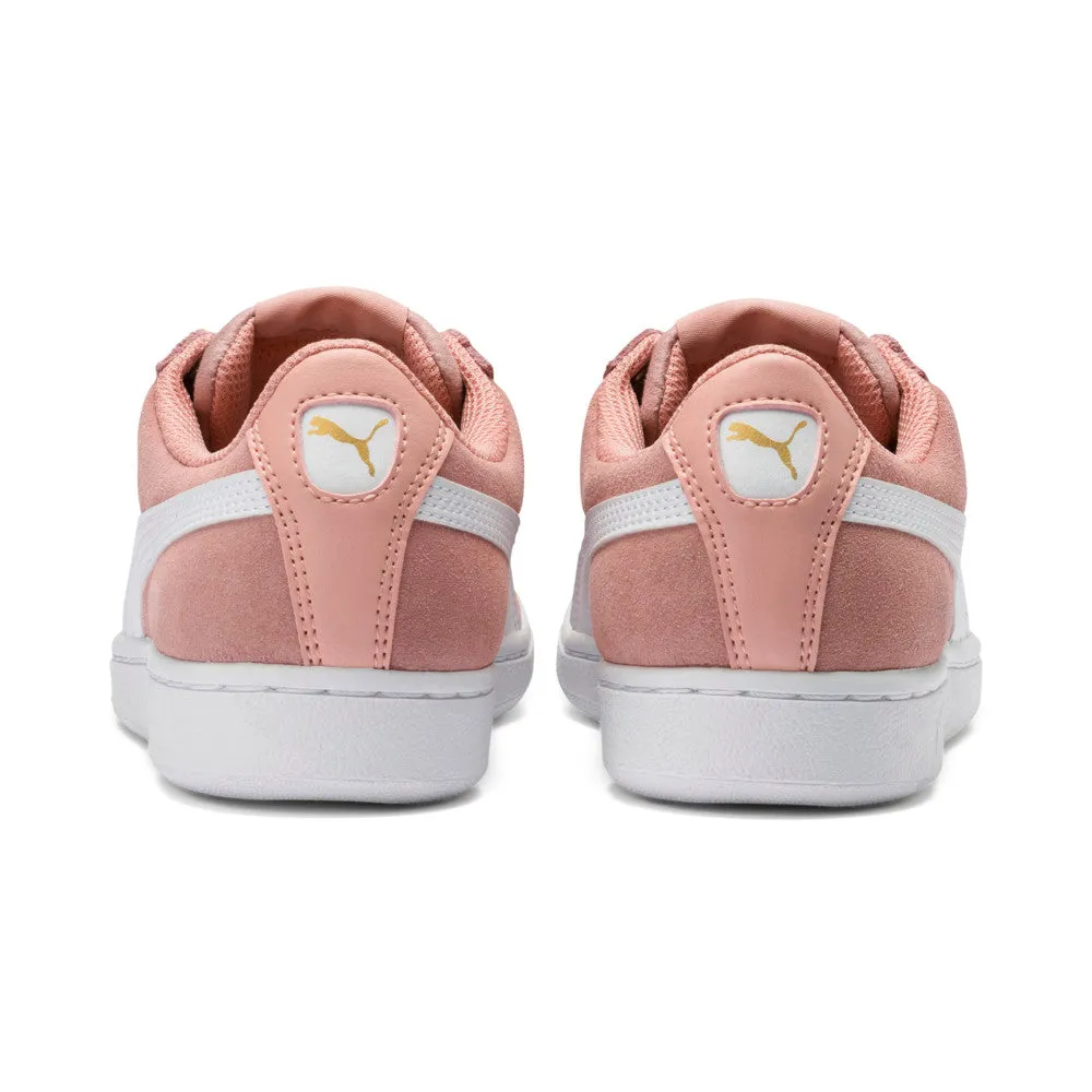 PUMA KIDS VIKKY V2 SUEDE SNEAKERS - Peony-Rosewater-Silver-White