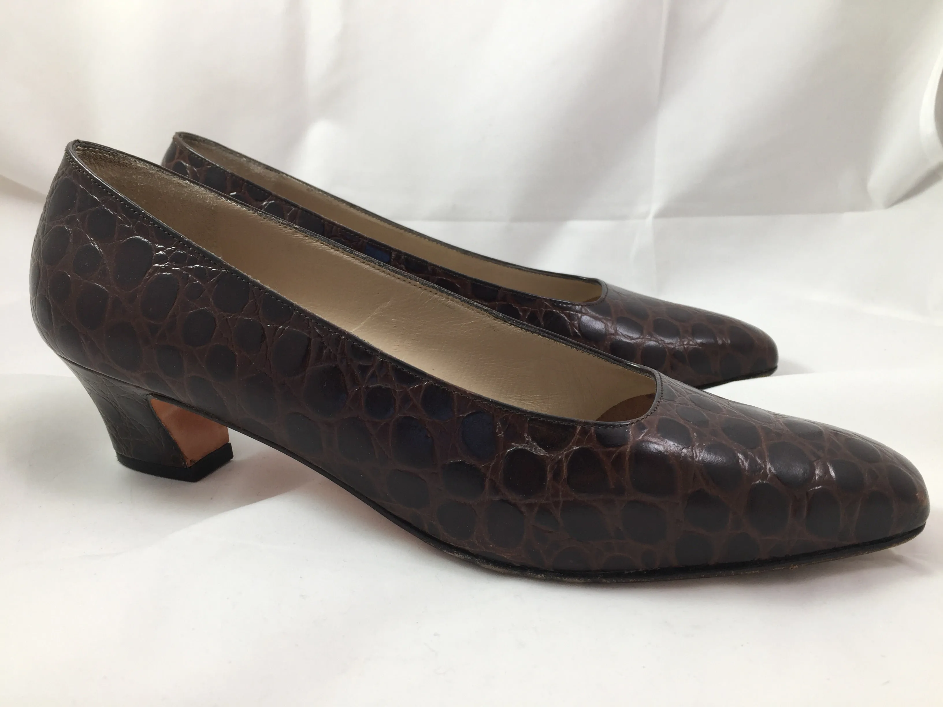 Shoes Ferragamo Women’s Brown Heels 8 1/2 AA