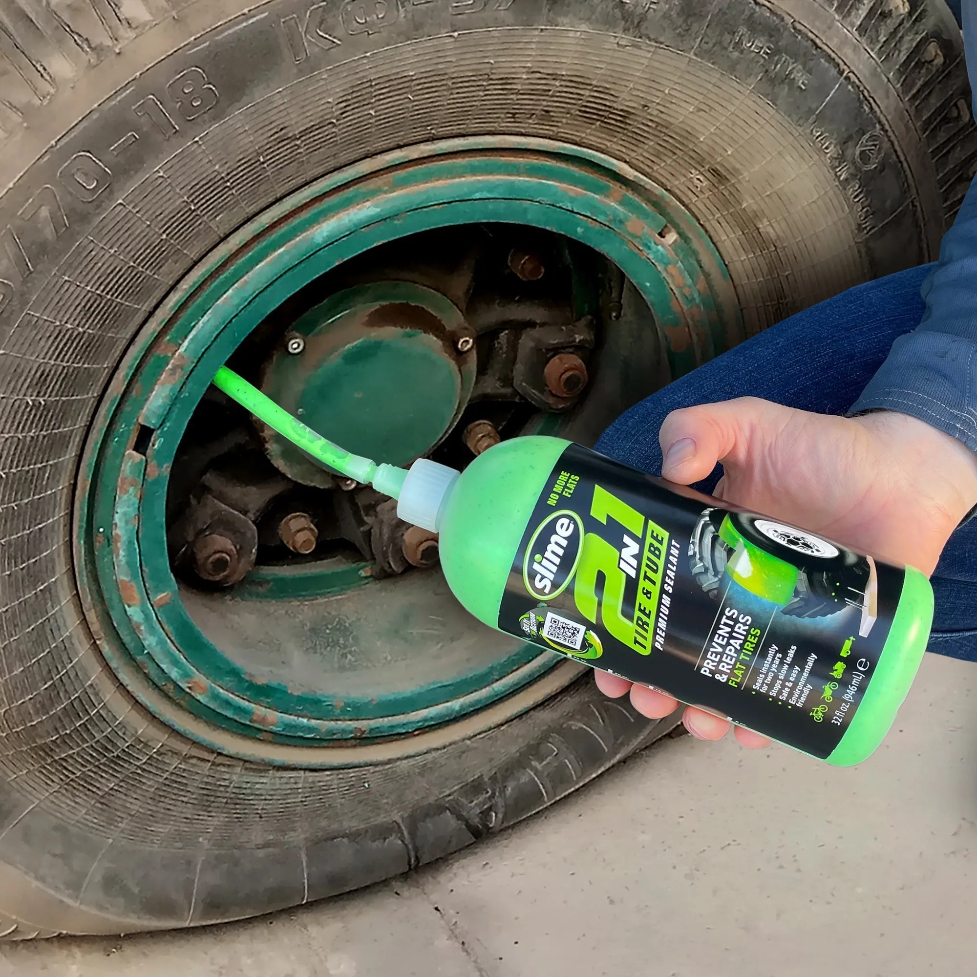 Slime 2-in-1 Tire & Tube Sealant - 32 oz.