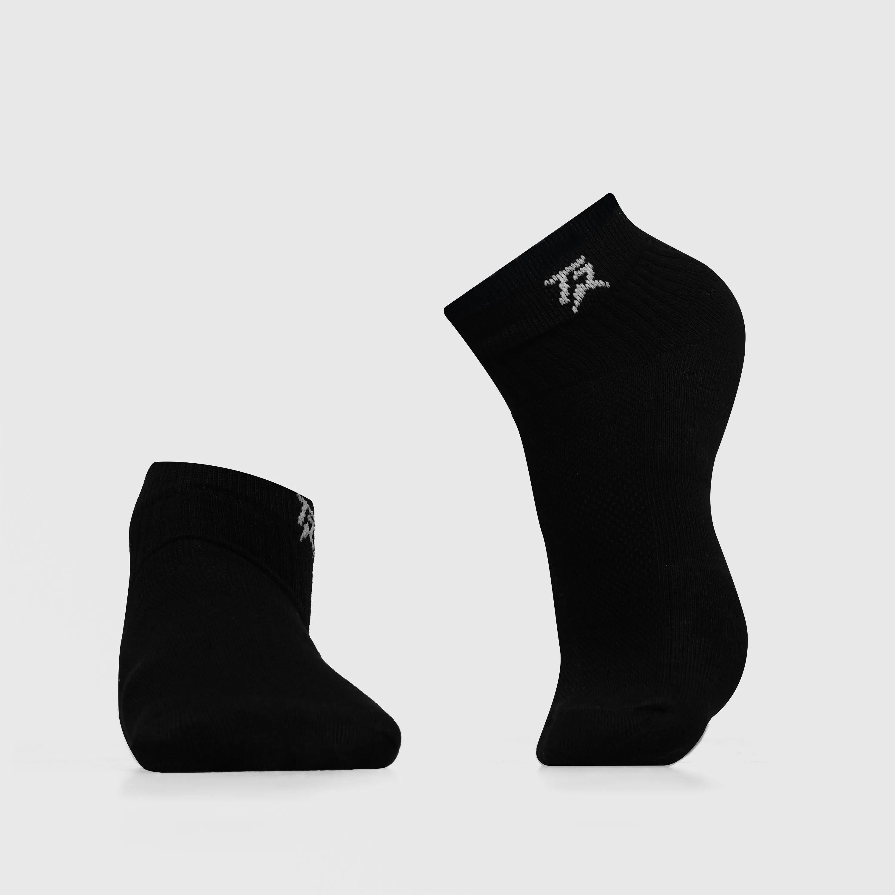 Sneakers Socks 2Pcs (Black   White)