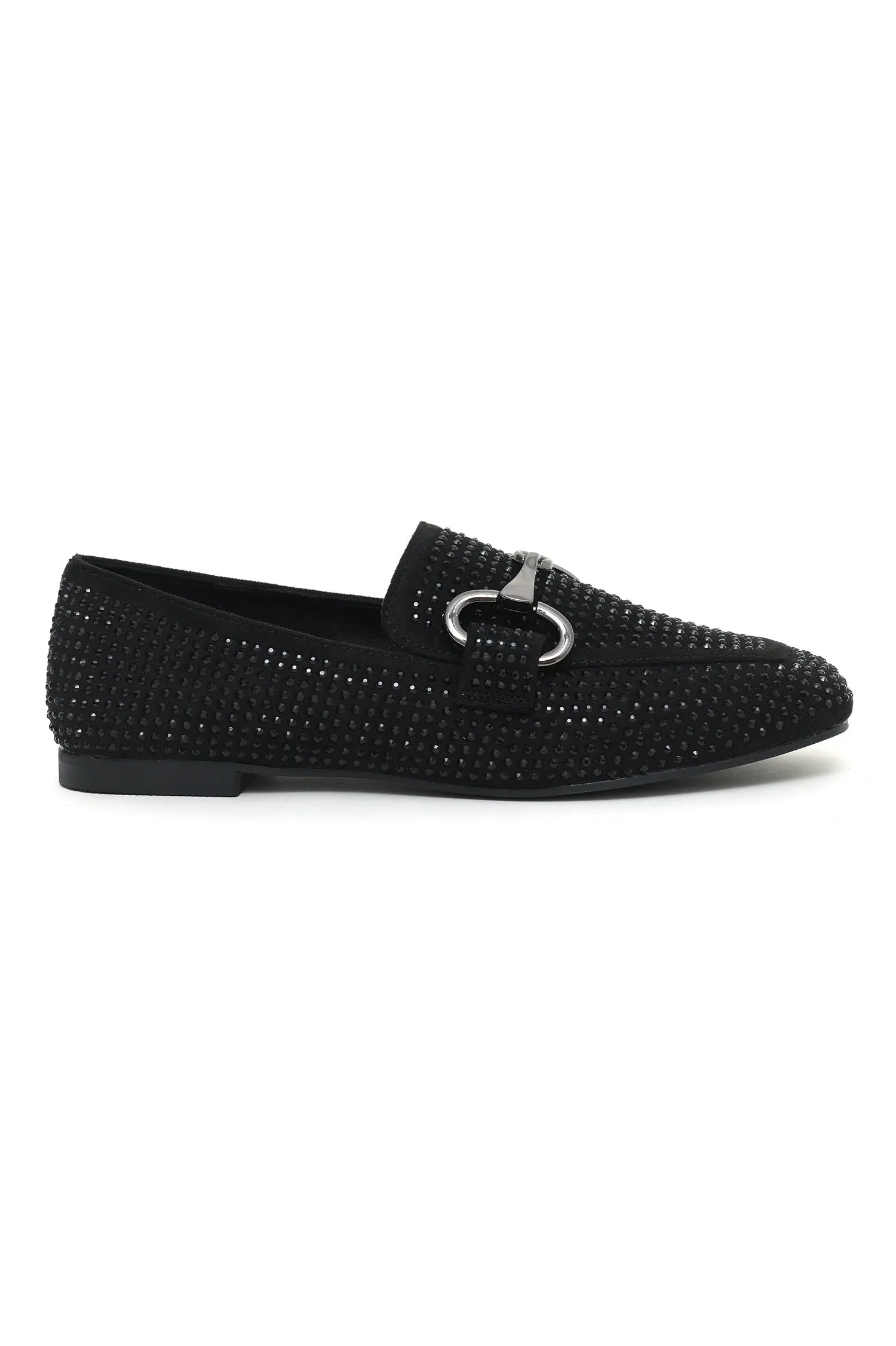 SPARKLY SLIPONS-BLACK