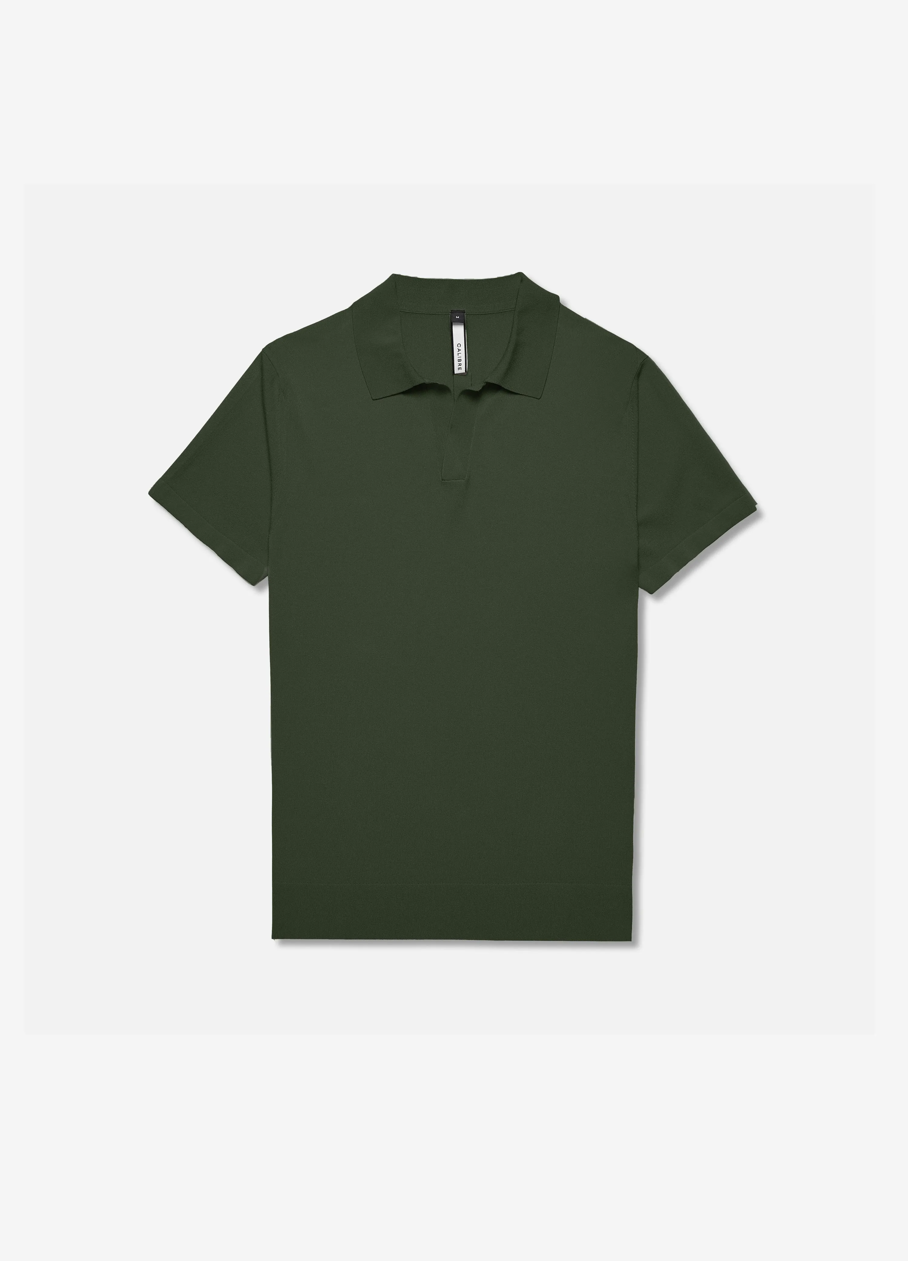 Tech Knitted Polo Forest