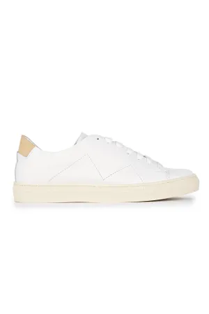 White Calf Leather Sneakers