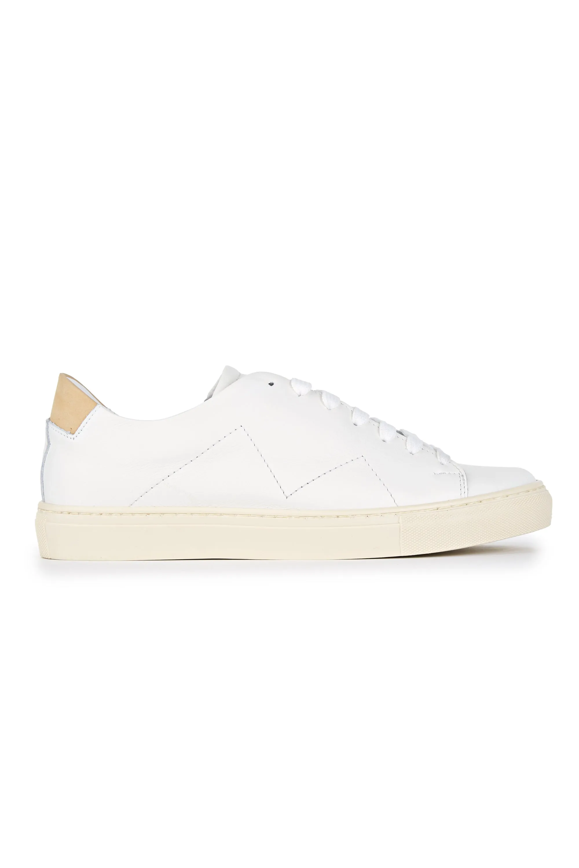 White Calf Leather Sneakers