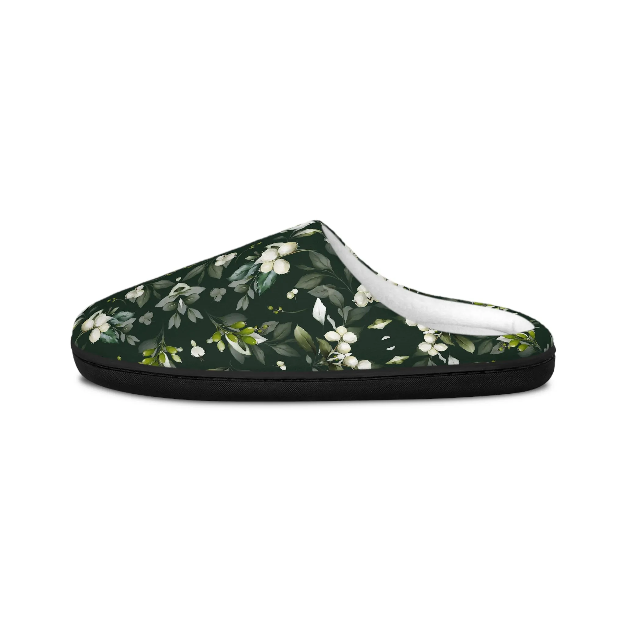 Women's Indoor Slippers - Christmas Mistletoe Botanicals Collection (Kaleidoscope)