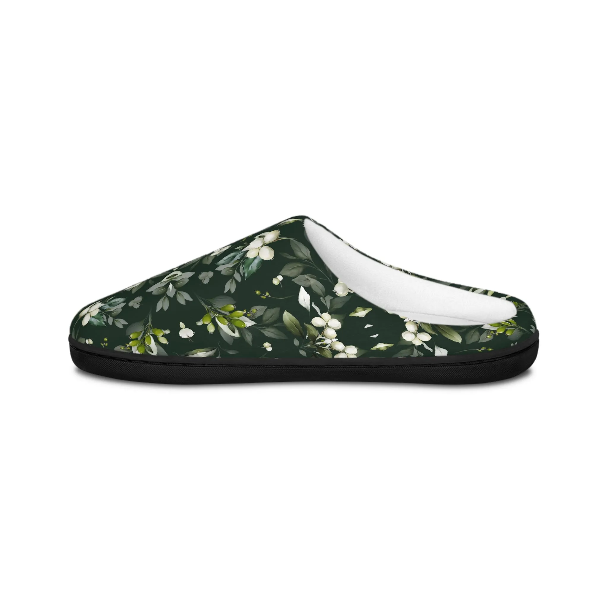 Women's Indoor Slippers - Christmas Mistletoe Botanicals Collection (Kaleidoscope)