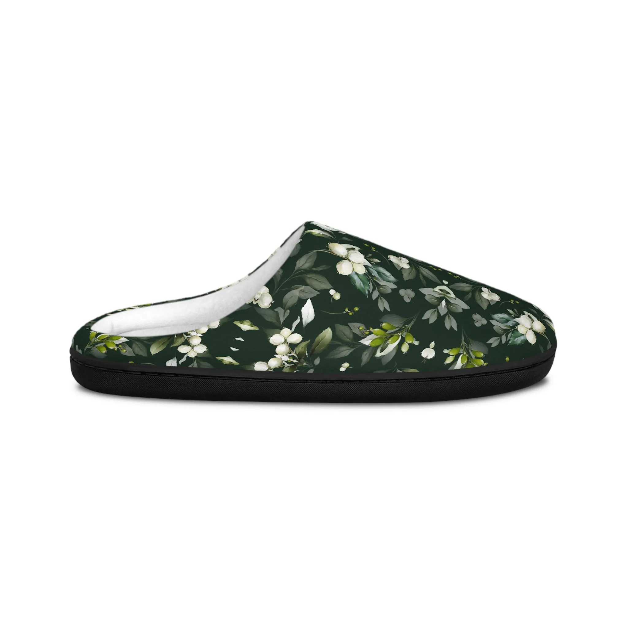 Women's Indoor Slippers - Christmas Mistletoe Botanicals Collection (Kaleidoscope)