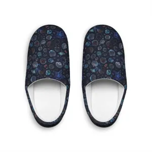 Women's Indoor Slippers - Seascape Dark Botanicals Collection